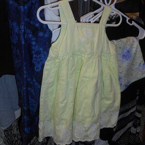 FIRST IMPRESSIONS: Little Girls Dress, size 24Months, color is light green